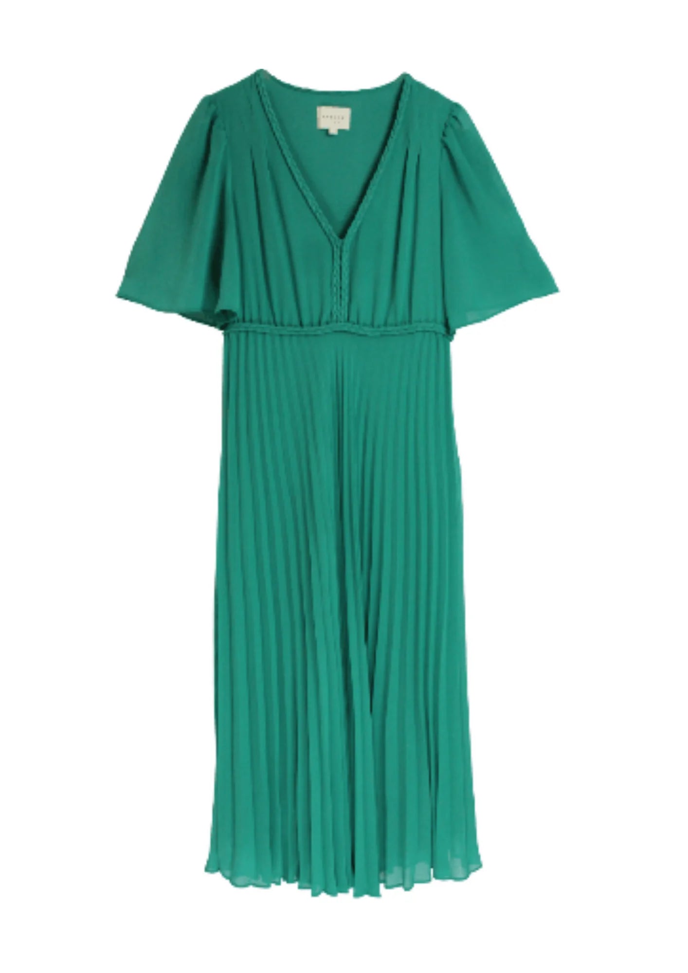 Glamorous Midi Dresses -MINT GREEN PLEATED MIDI DRESS