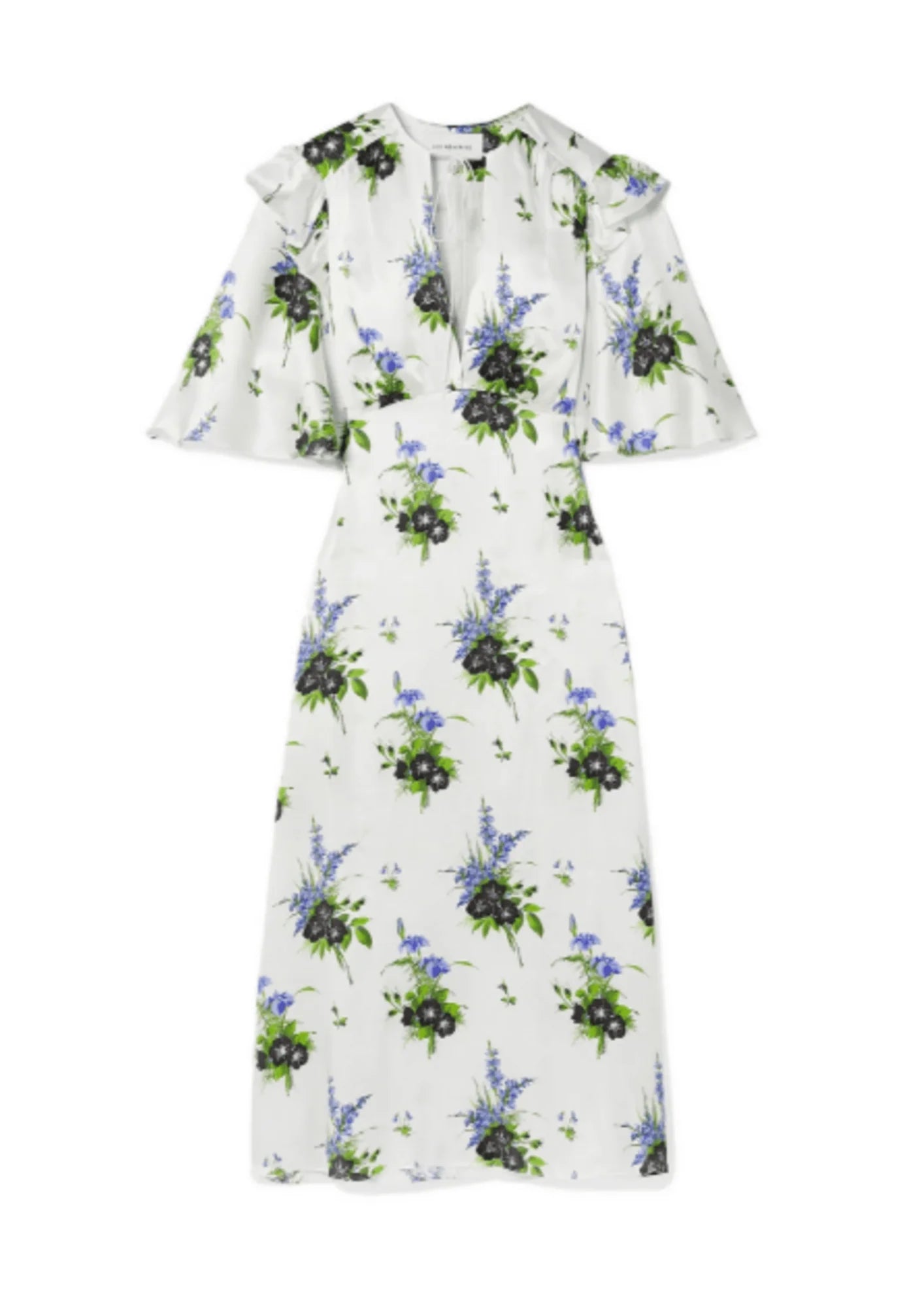 Teen Midi Dresses -WHITE FLORAL MIDI DRESS