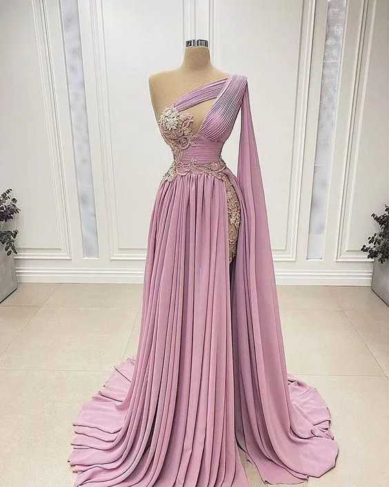 Floral Evening Dress -Lace Evening Dress Long Formal Dress Prom Dress C2317