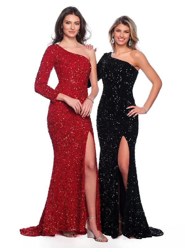 Coral Petite Red Carpet Evening Dress -Long Evening Dress by Dave and Johnny 10892