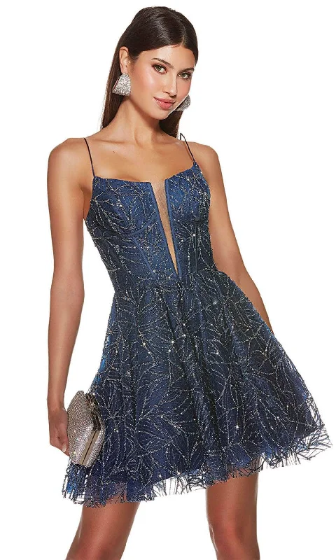 Alyce Paris 3771 - Embellished Glitters Cocktail Dress