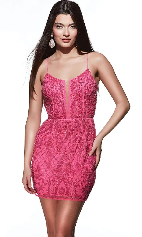 Alyce Paris 4842 - Bead Embellished Scoop Cocktail Dress