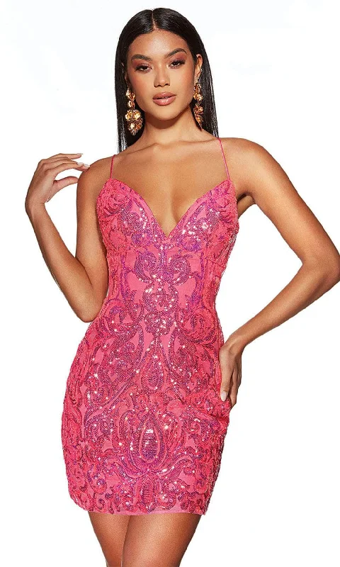 Alyce Paris 4900 - Sequin Embellished Sleeveless Cocktail Dress