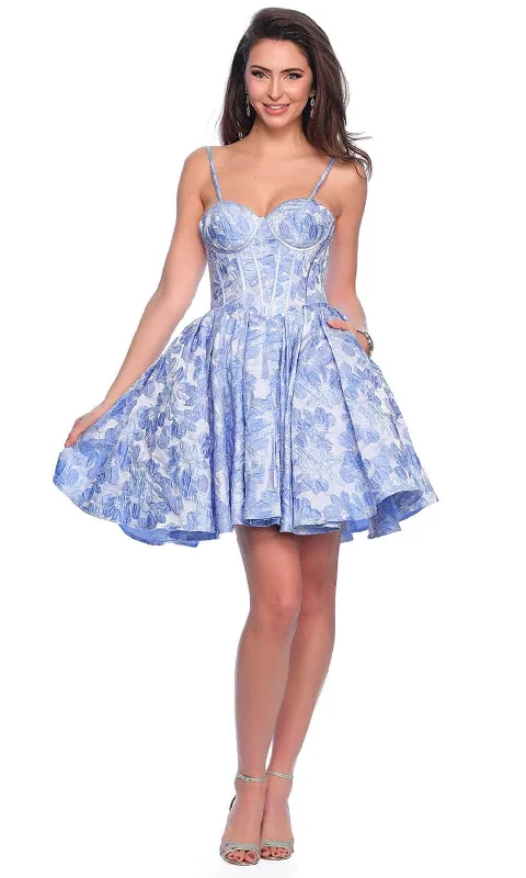 Dave & Johnny 11960 - Sleeveless Corset A-Line Cocktail Dress